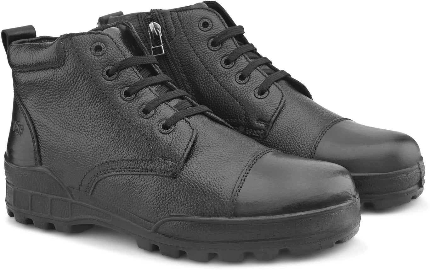 TSF POLICE SHOE DMS 768 BLACK WITH CHAIN