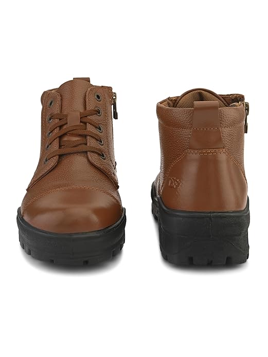 TSF tan police shoes with zip 768