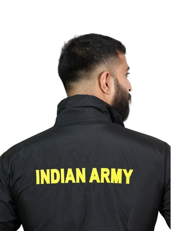 INDIAN ARMY TRACKSUIT BLACK NEW PATTERN