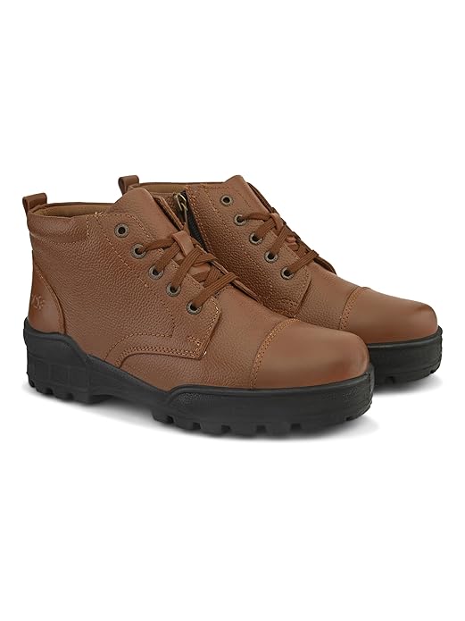 TSF tan police shoes with zip 768