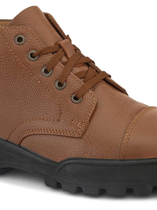 TSF tan police shoes with zip 768