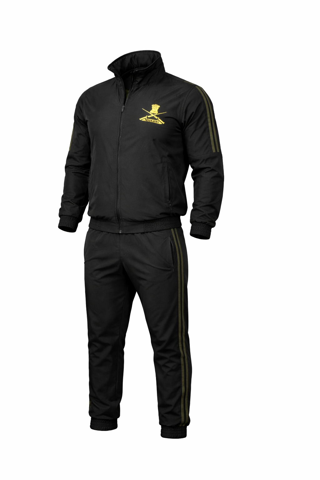 INDIAN ARMY TRACKSUIT BLACK NEW PATTERN