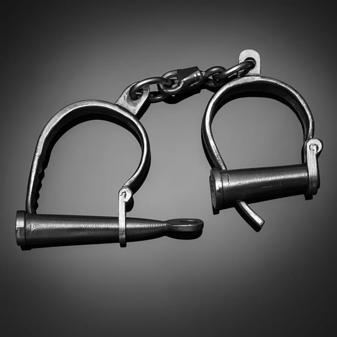ORIGNAL HANDCUFF IRON CAST INDIAN OLD PATTERN