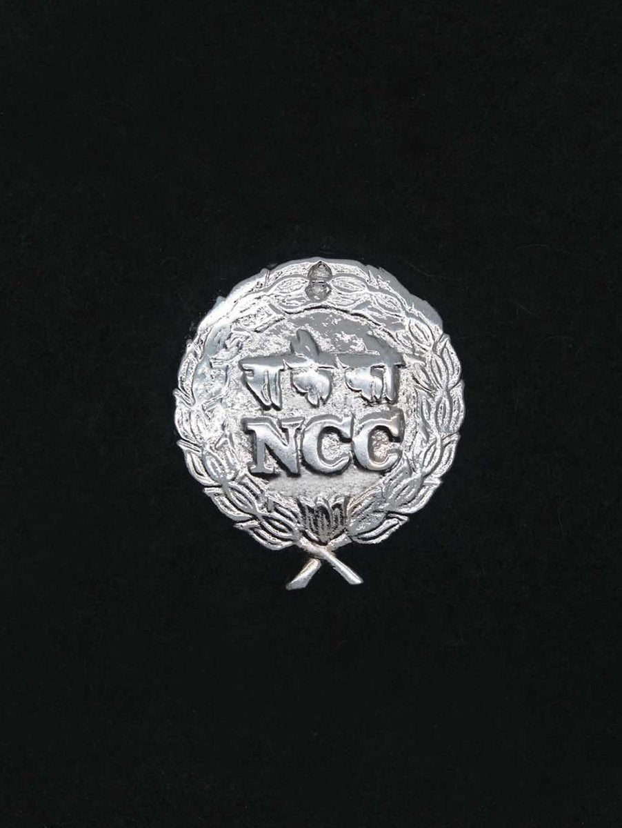 NCC CAP BADGE -METAL ALUMINIUM