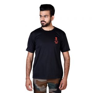 T-shirt..Black Indian Army half Sleeve