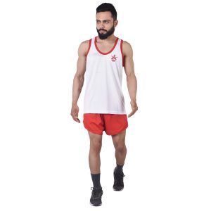 White Indian Army Sando and short for running SET