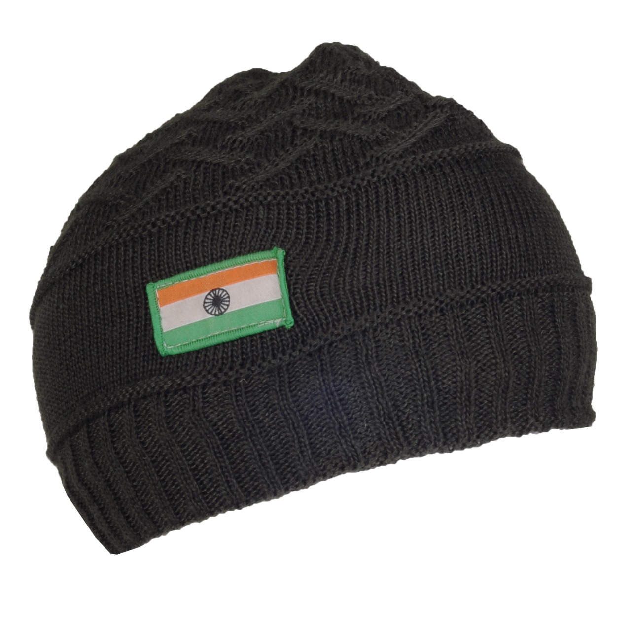Indian Flag Winter Cap with Fur