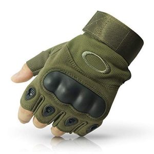 Half Finger Gloves for Sports, Hard Knuckle,Hiking,Cyclling,Travelling,Camping,Outdoor,Boxing, Motorcycle Riding, Arm Shooting Gym Gloves